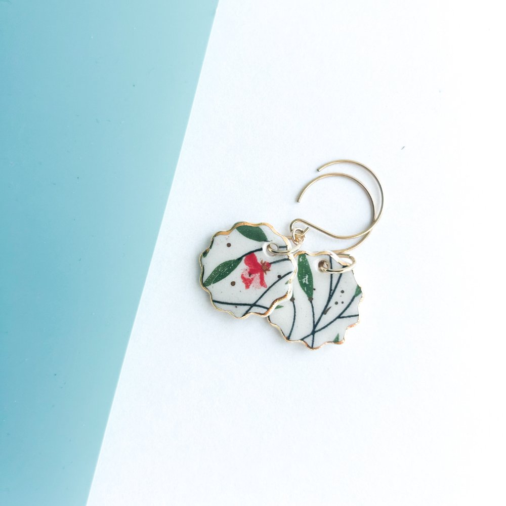 Boucles d'oreilles en céramique - WAM 0010