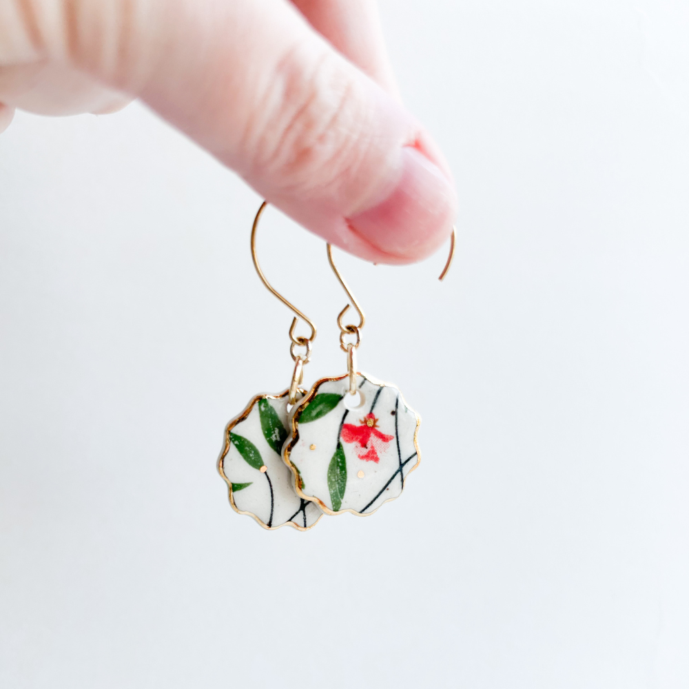 Boucles d'oreilles en céramique - WAM 0010