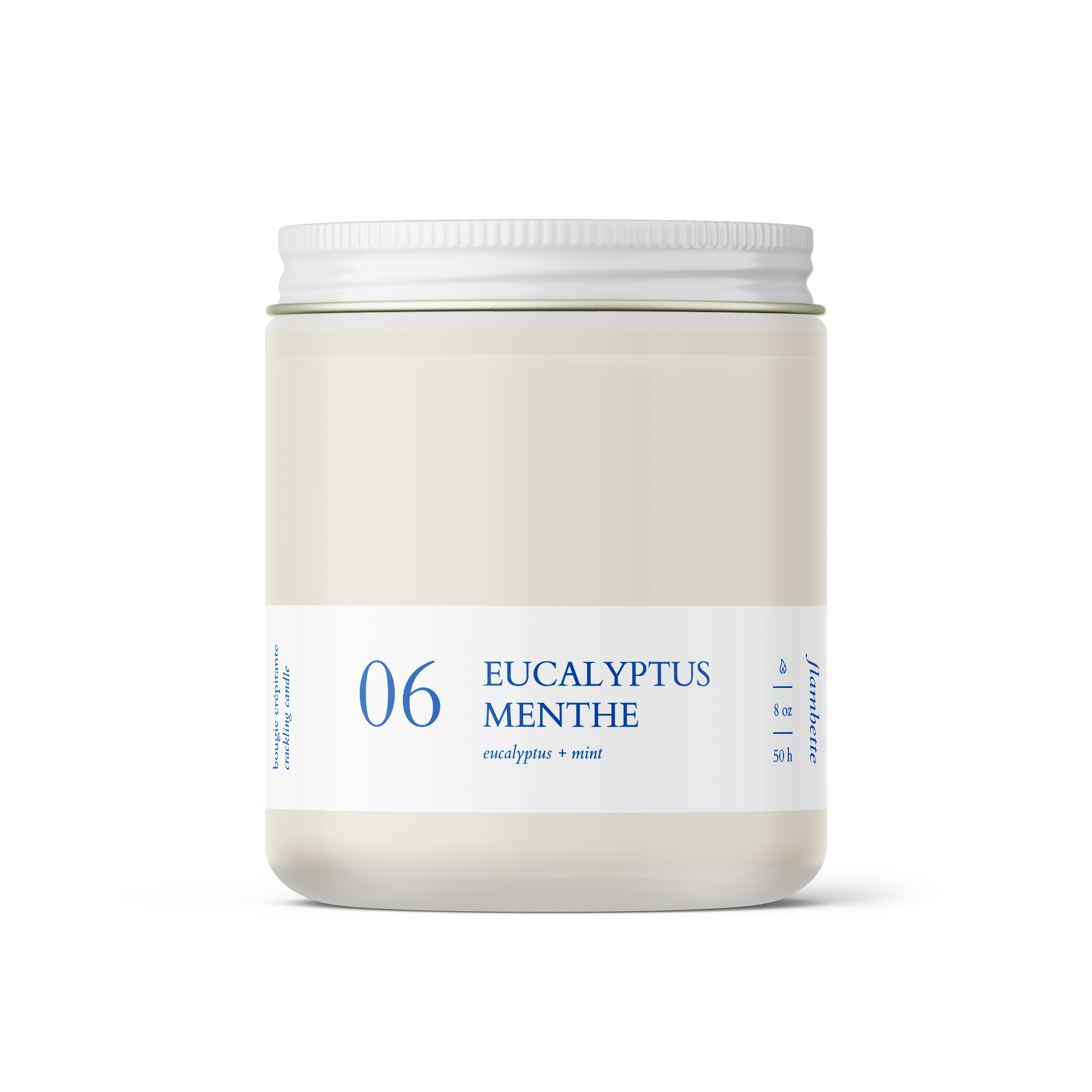 Bougie crépitante - Eucalyptus + Menthe
