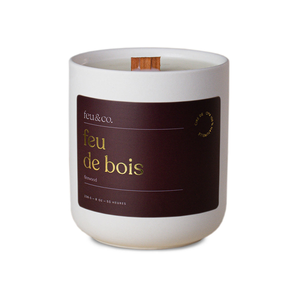 Bougie - Feu de bois