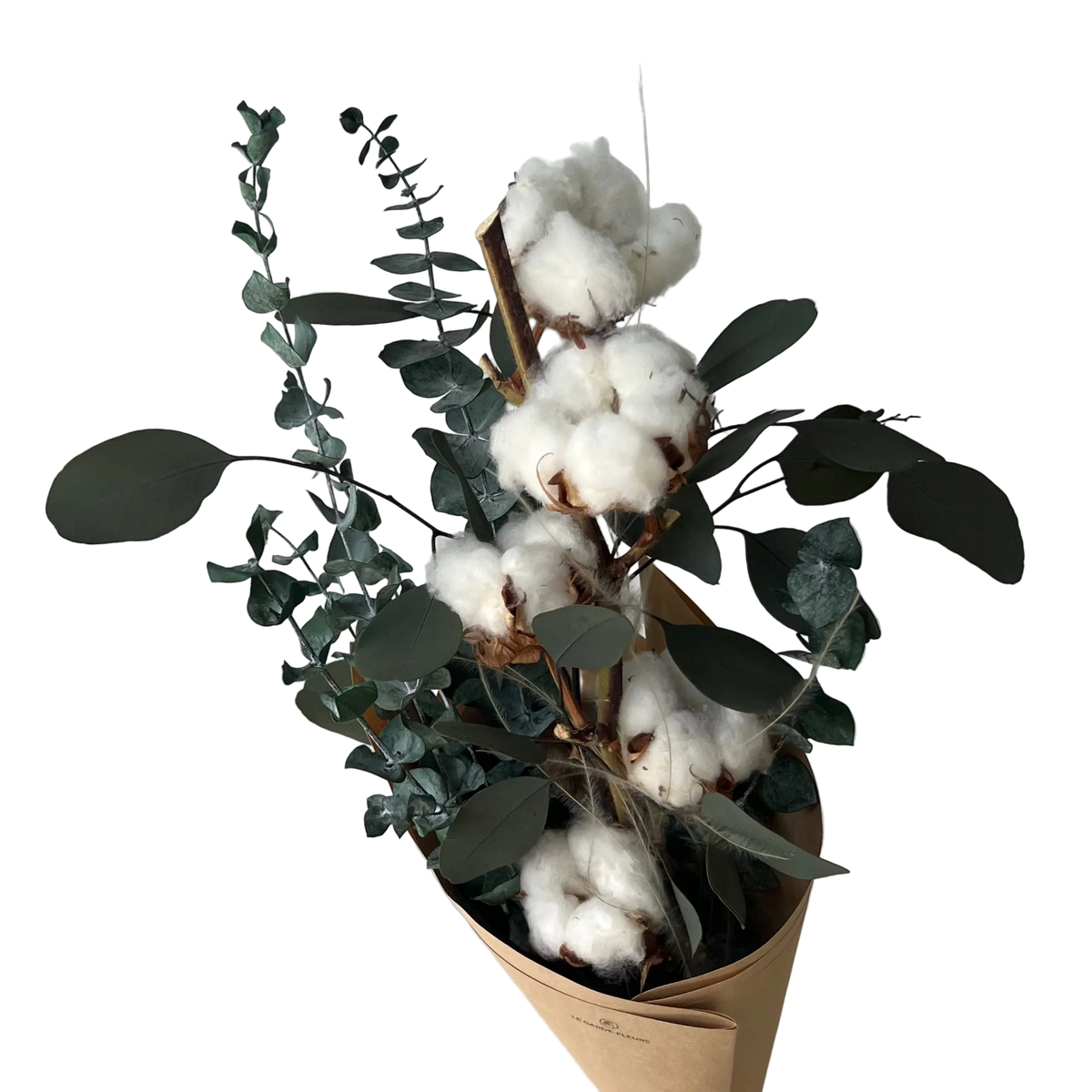 Bouquet euca-coton