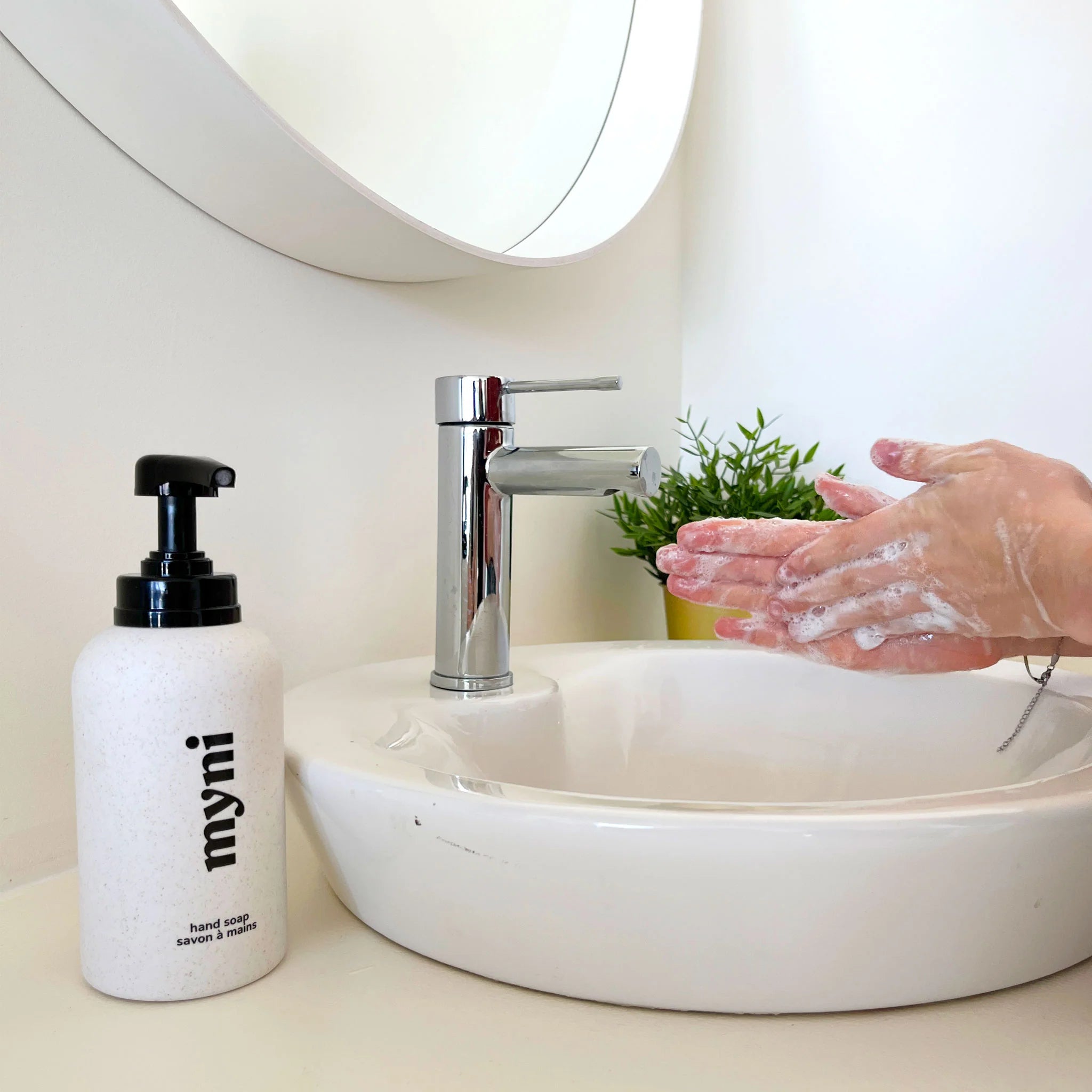 Bouteille en paille de blé - Savons à mains liquide
