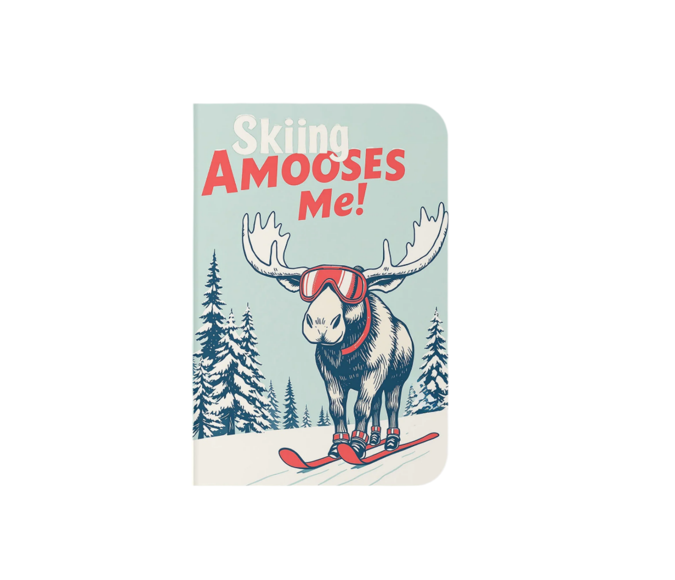 Carnet de notes sur le thème du ski à l'élan