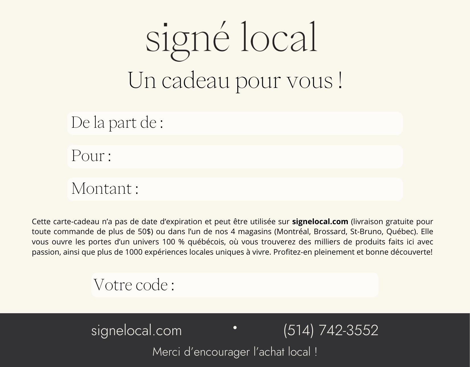 Carte-cadeau virtuelle