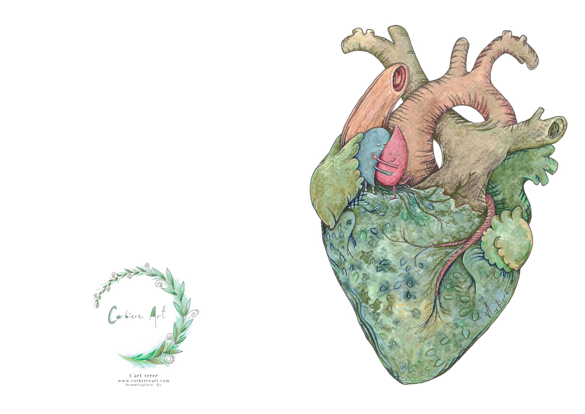 Carte de souhait- Art Terre