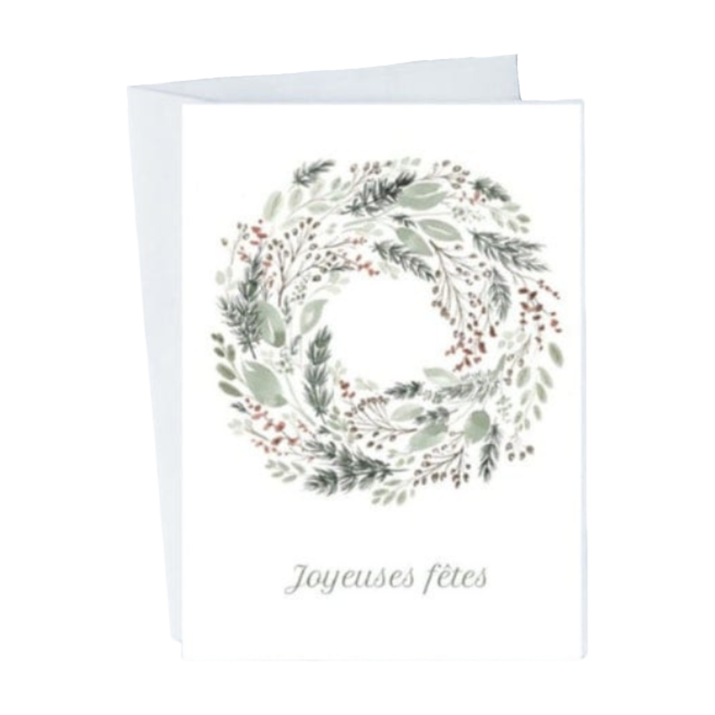Greeting card - Christmas wreath