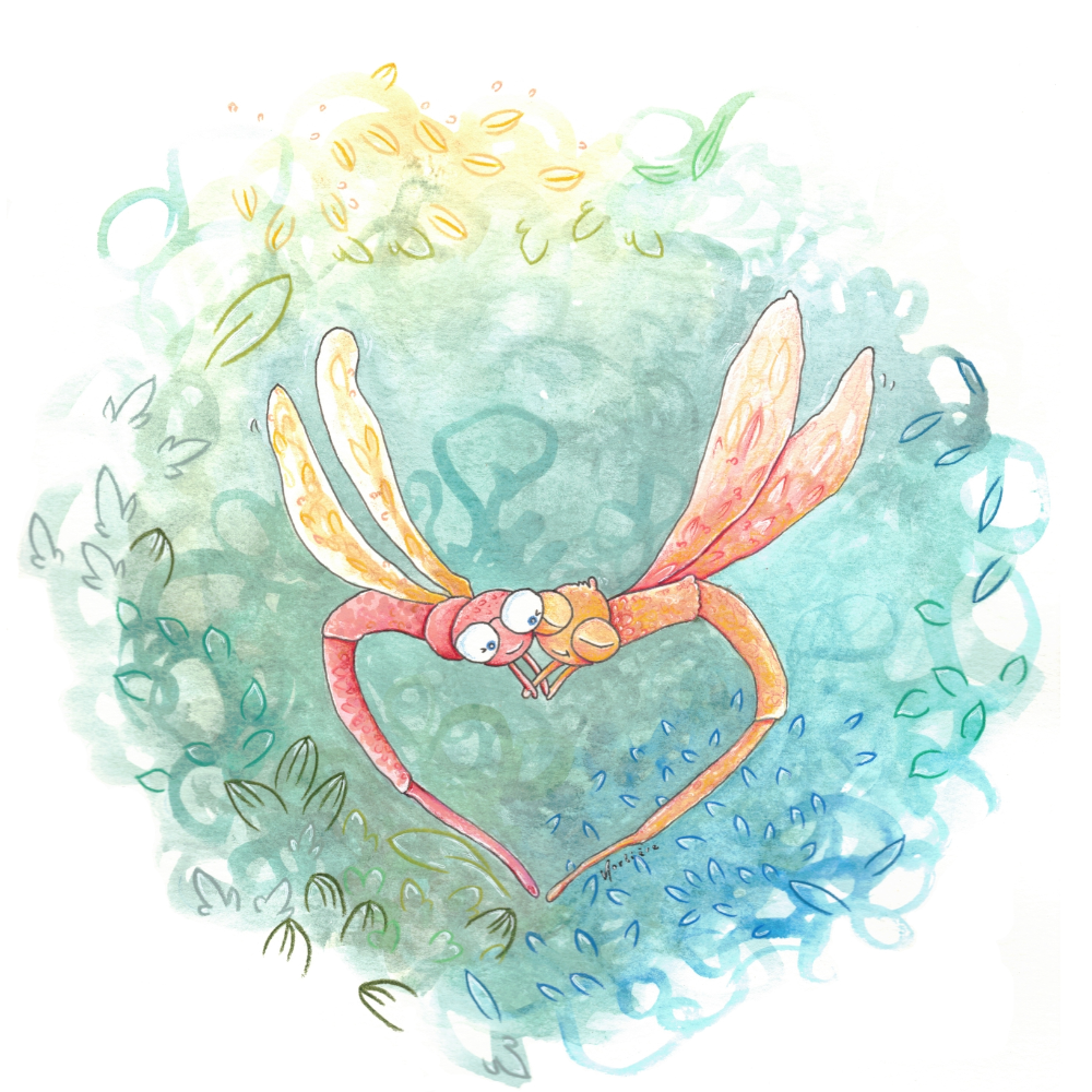 Carte de souhaits - Libellove