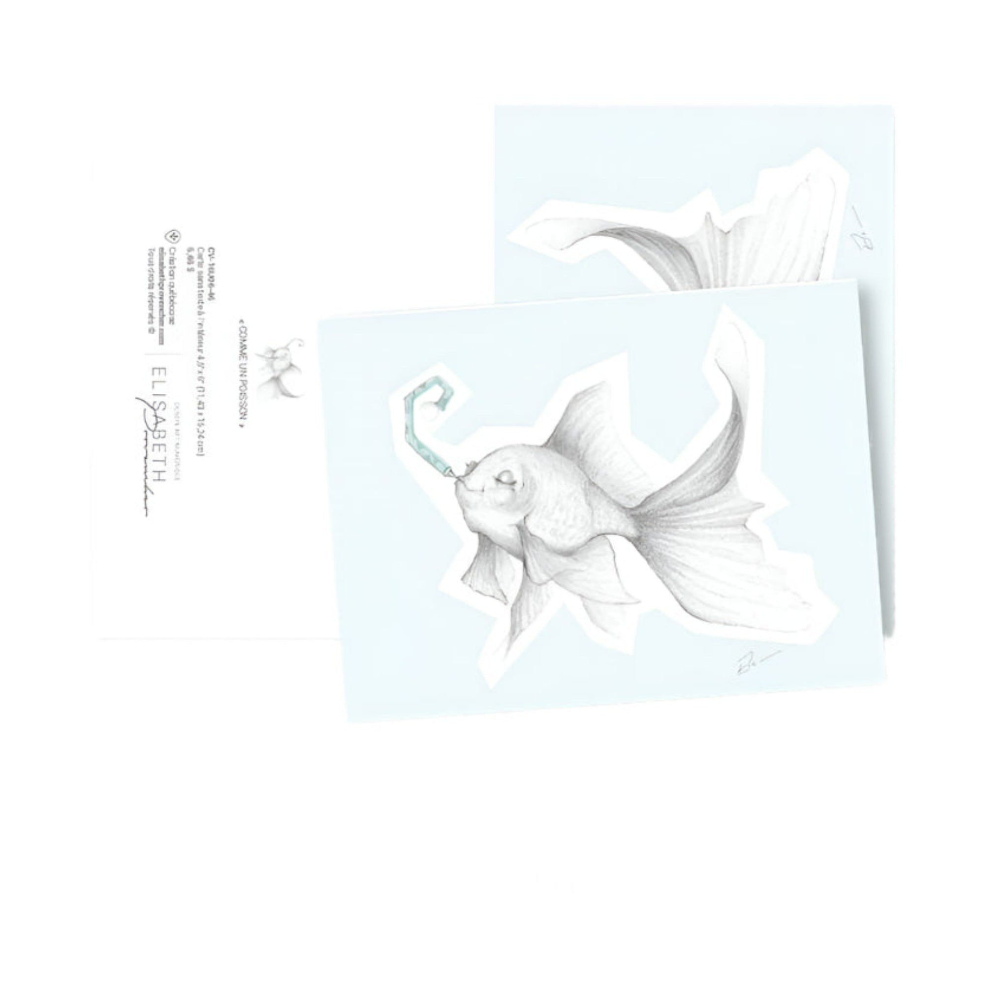 Greeting card - Like a fish