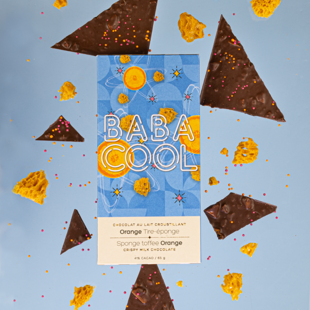Chocolat au lait croustillant - Orange Tire-Éponge