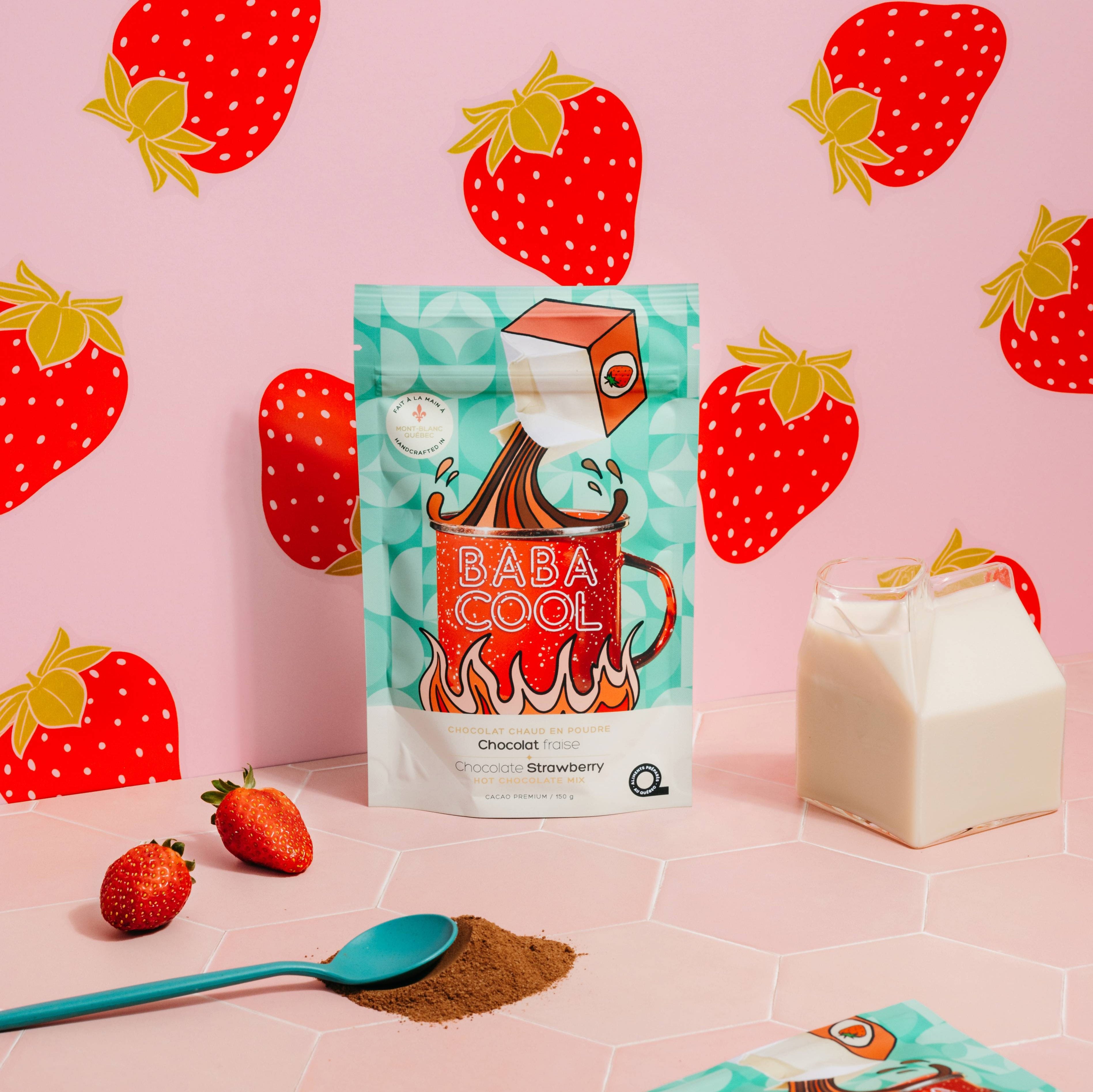 Chocolat chaud en poudre - Chocolat Fraise