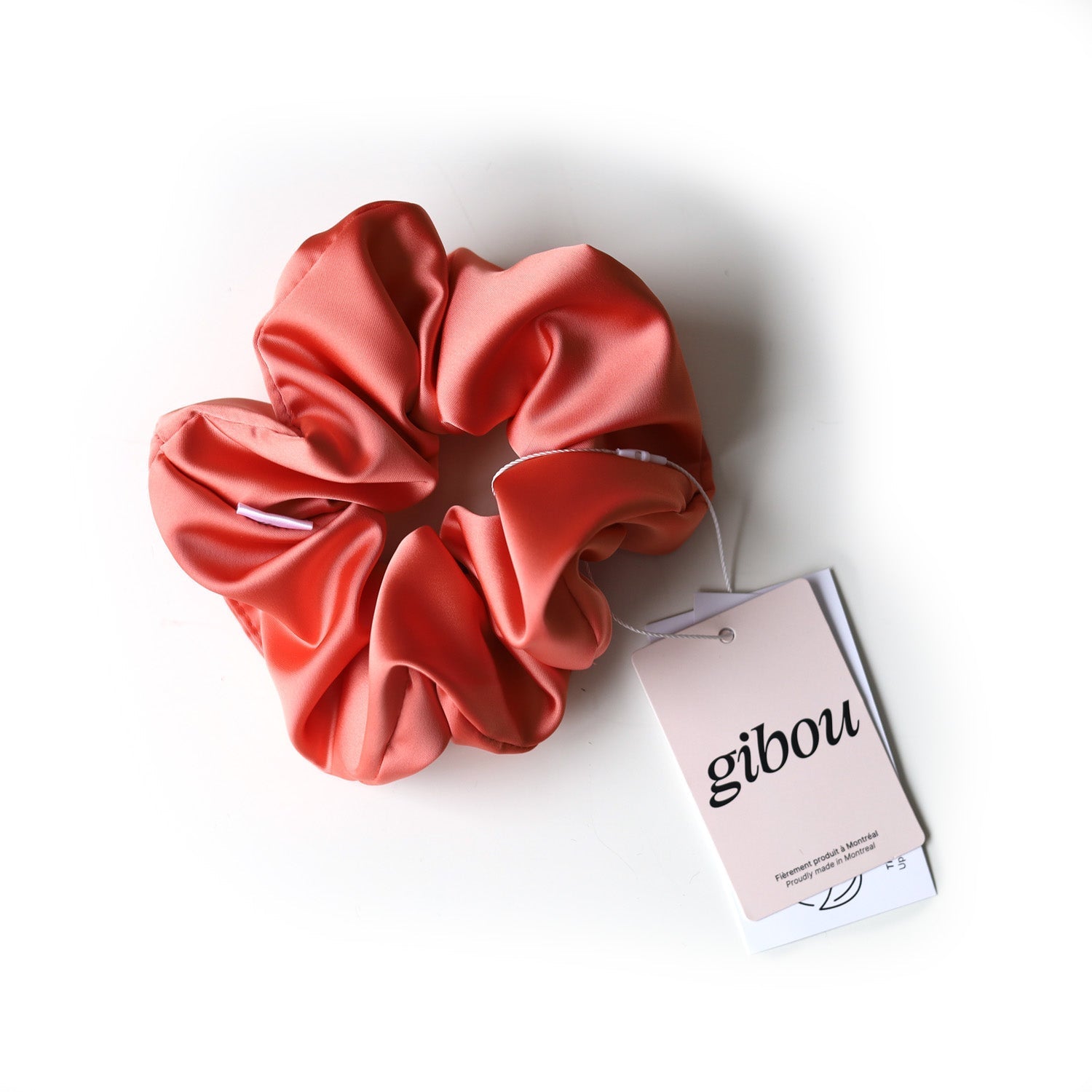 Chouchou large en satin certifié