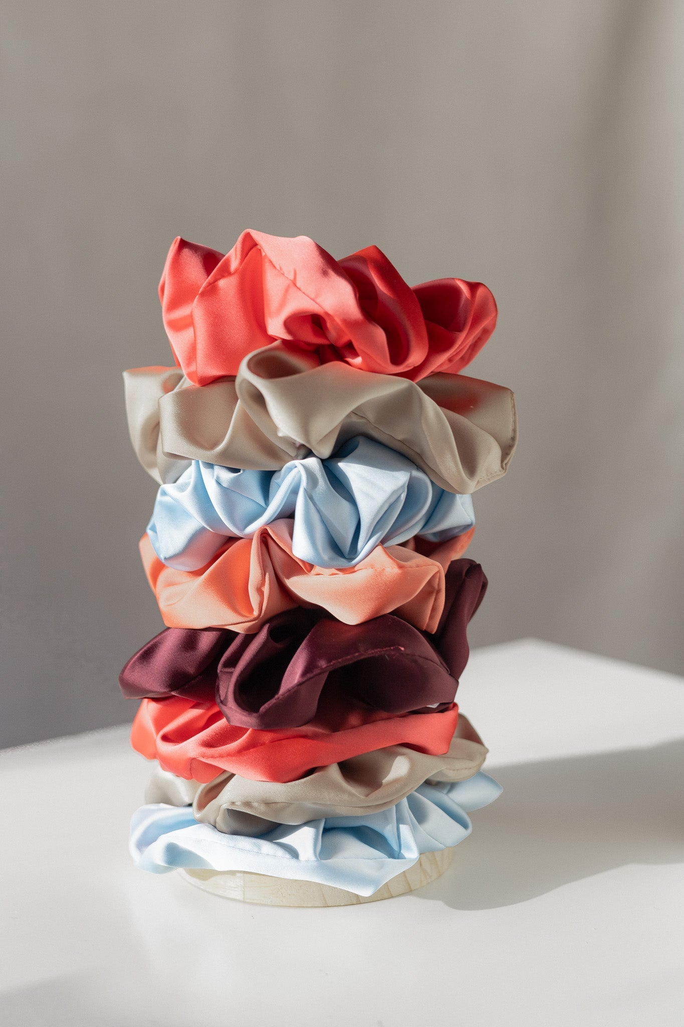 Chouchou large en satin certifié