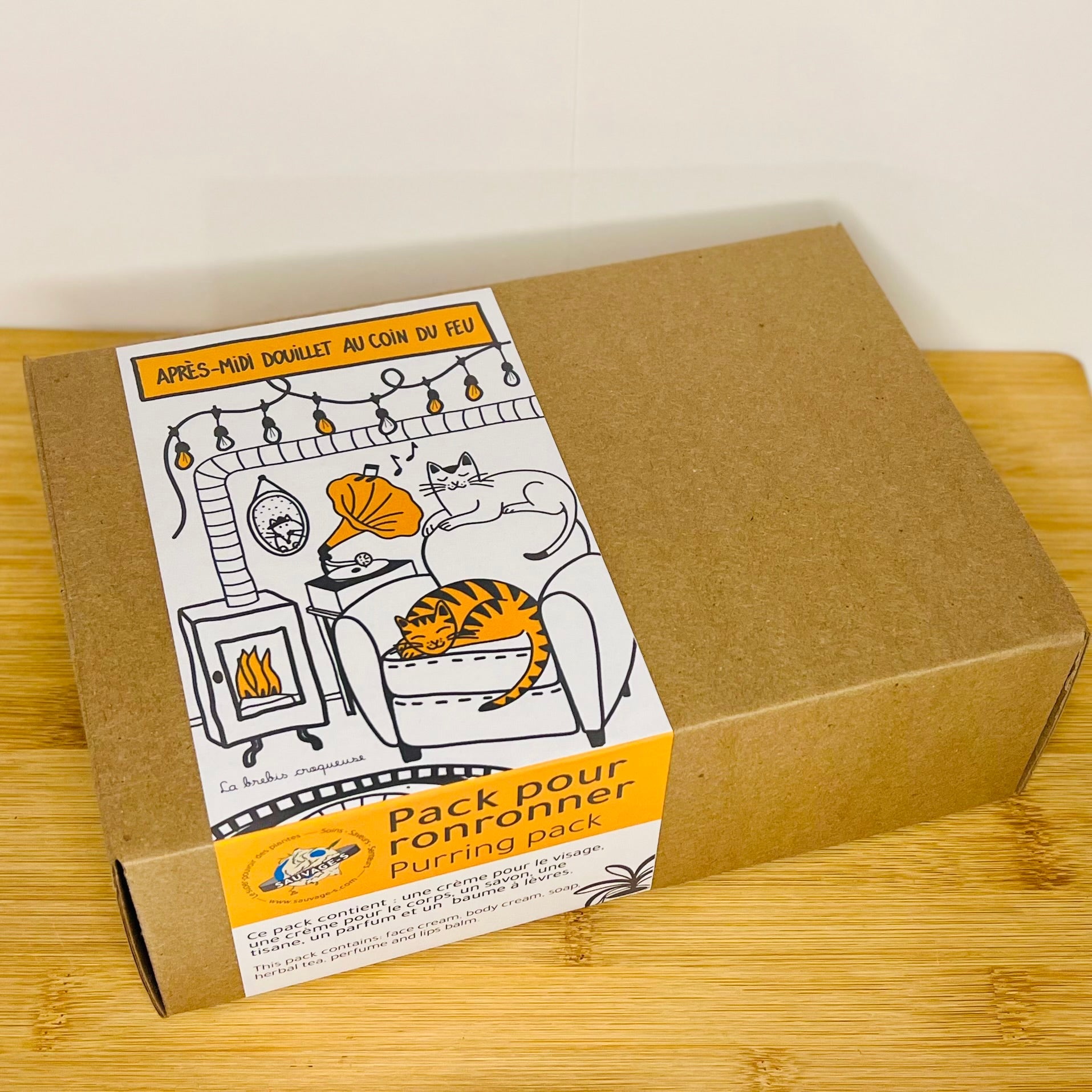 Coffret cocooning pour ronronner - Après-midi douillet au coin du feu