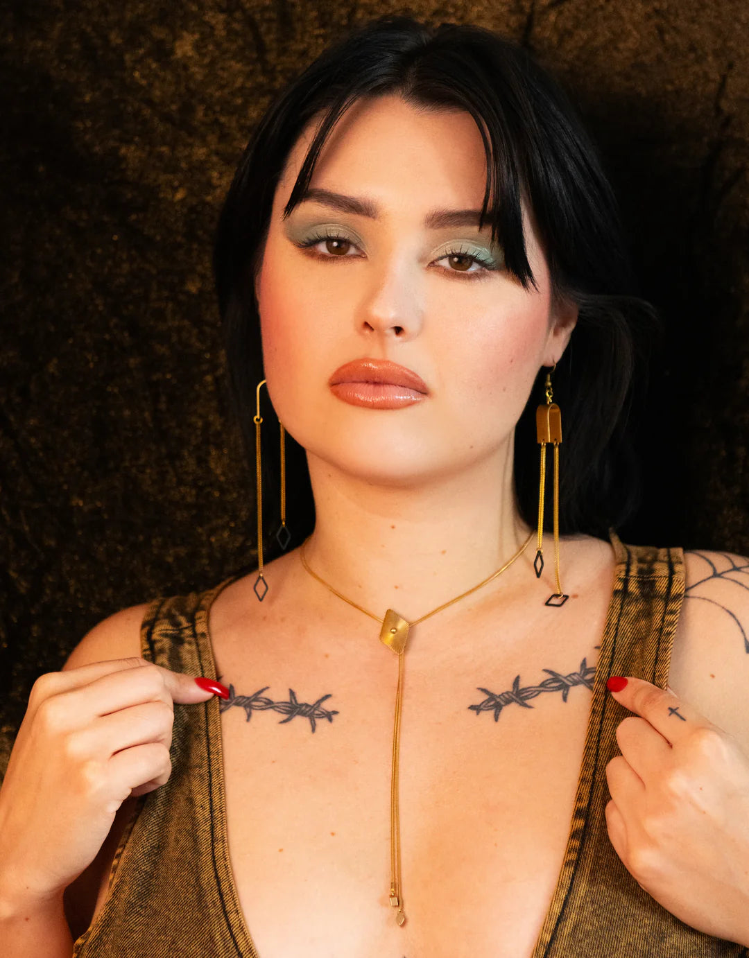 Collier Cravate Bolo Diamant - Glimmer