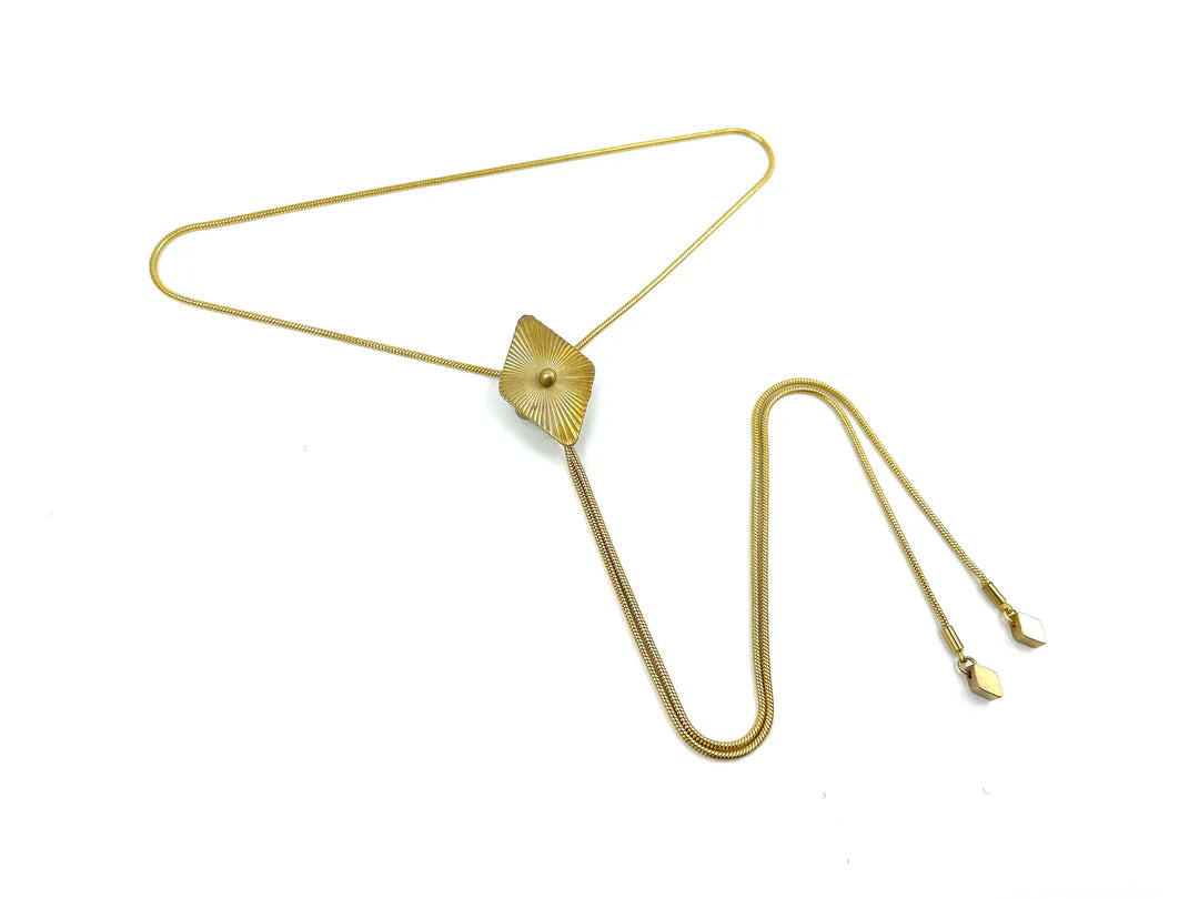 Collier Cravate Bolo Diamant - Glimmer