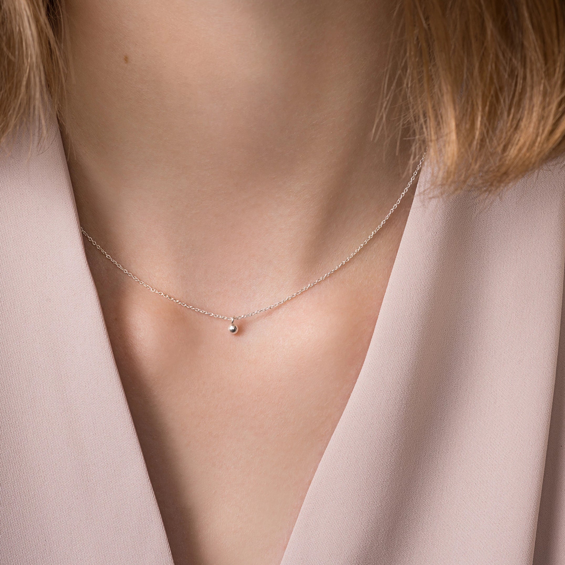 Collier Orb – Argent sterling