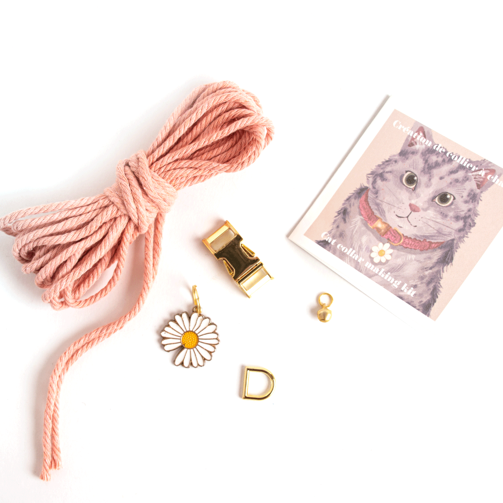 Ensemble de fabrication de collier pour chat | Choisissez votre couleur