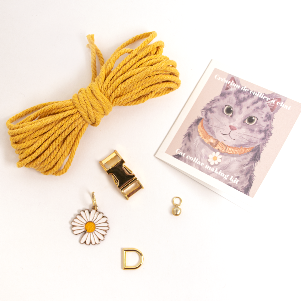 Ensemble de fabrication de collier pour chat | Choisissez votre couleur