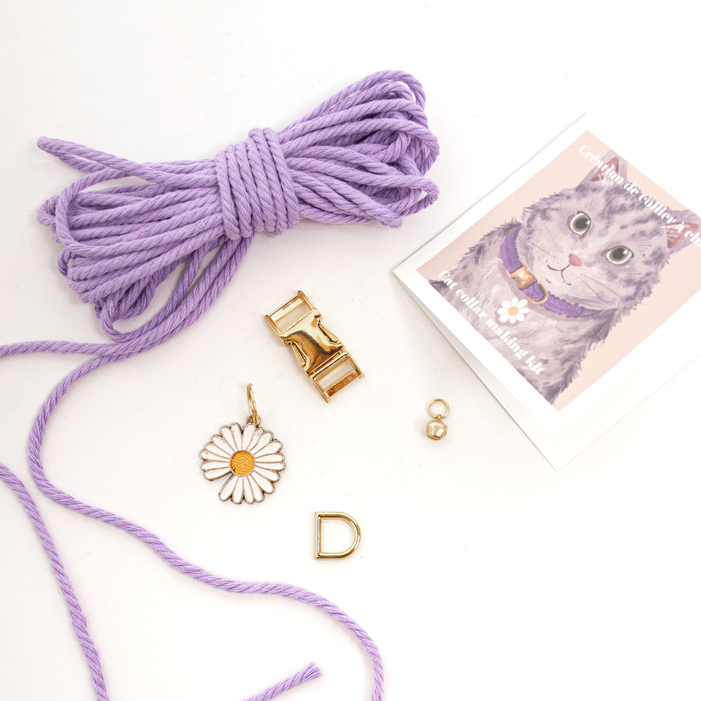 Ensemble de fabrication de collier pour chat | Choisissez votre couleur