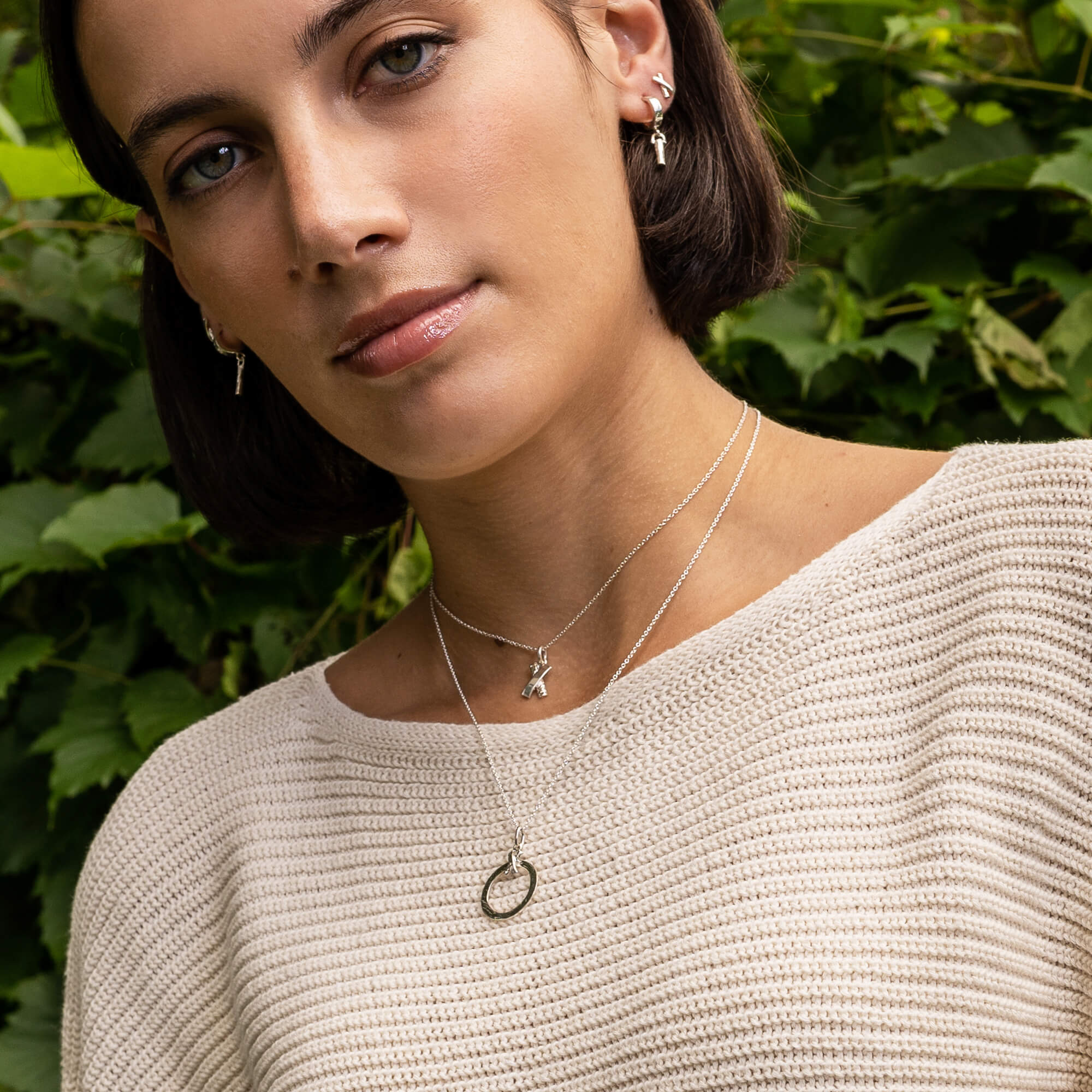 Intègre - Boucles d'oreilles cercle ouvert en argent sterling