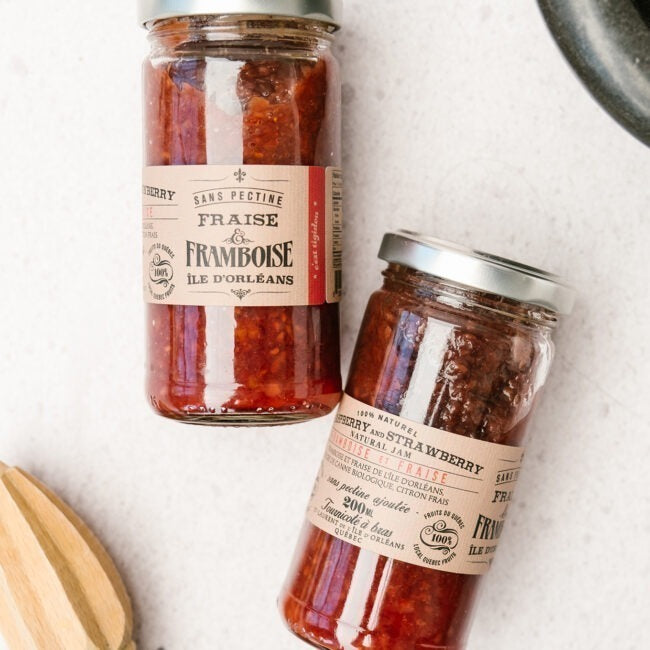 Confiture fraise framboise