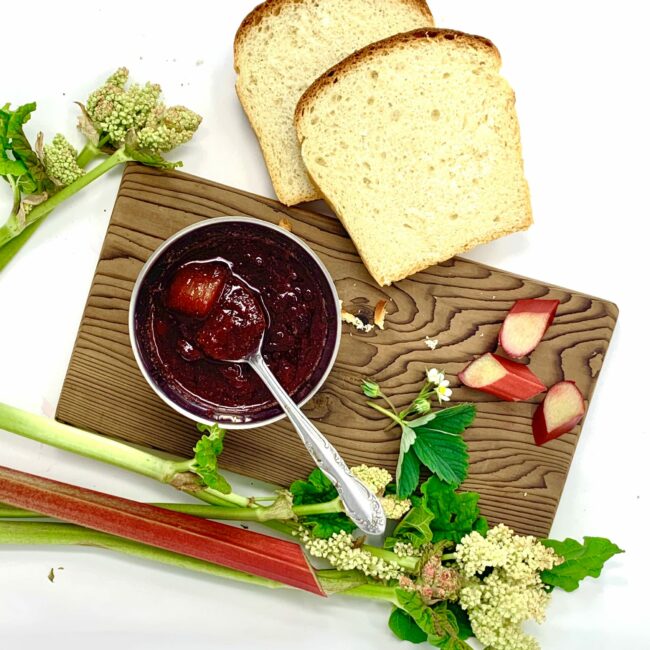 Confiture fraise rhubarbe
