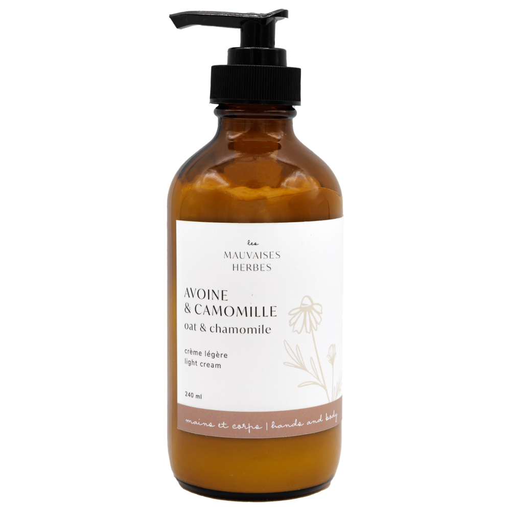 Crème mains et corps légère - Avoine et camomille
