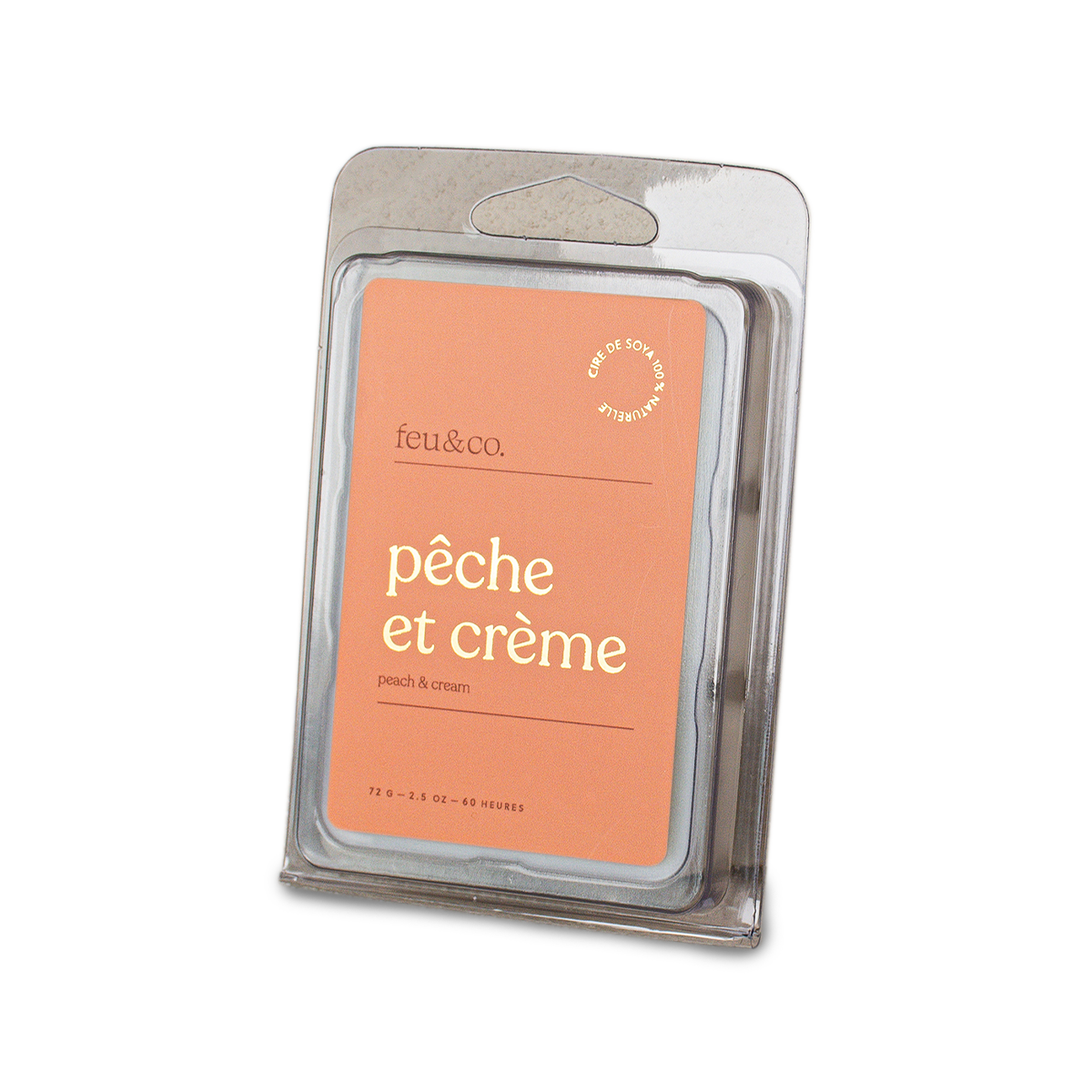 Cubes de cire - Pêche et crème