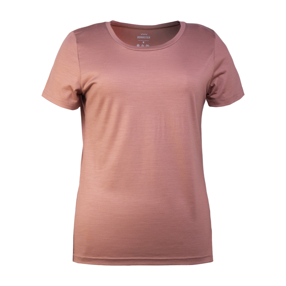 T-Shirt Mérinos Femme Saumon Ultra Léger - BONNETIER