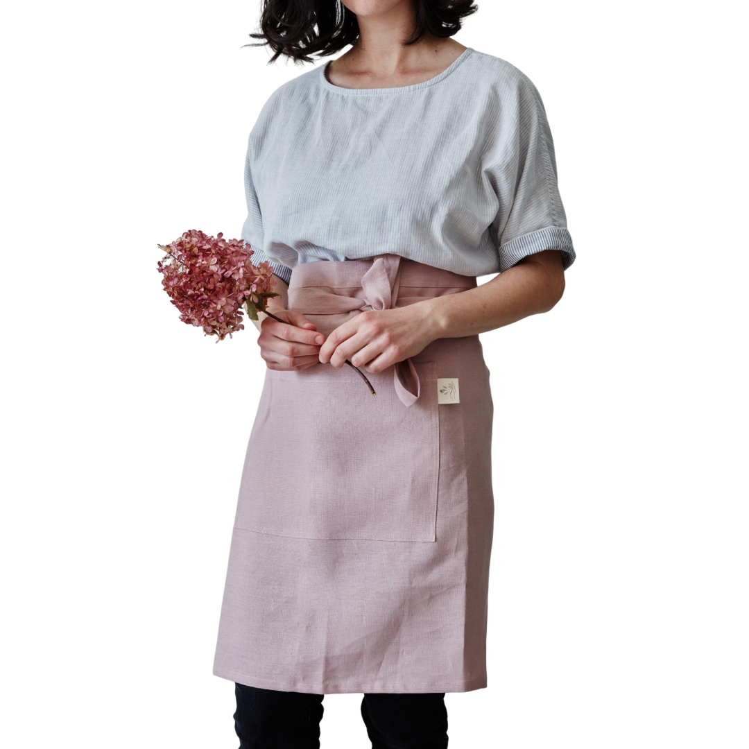 Demi-tablier - Vieux-rose