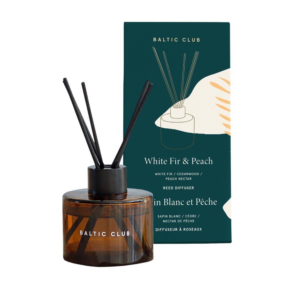 Diffuseur à roseaux - Sapin blanc et pêche