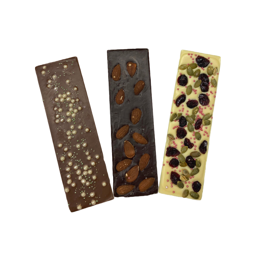 Tablettes de chocolat garnies