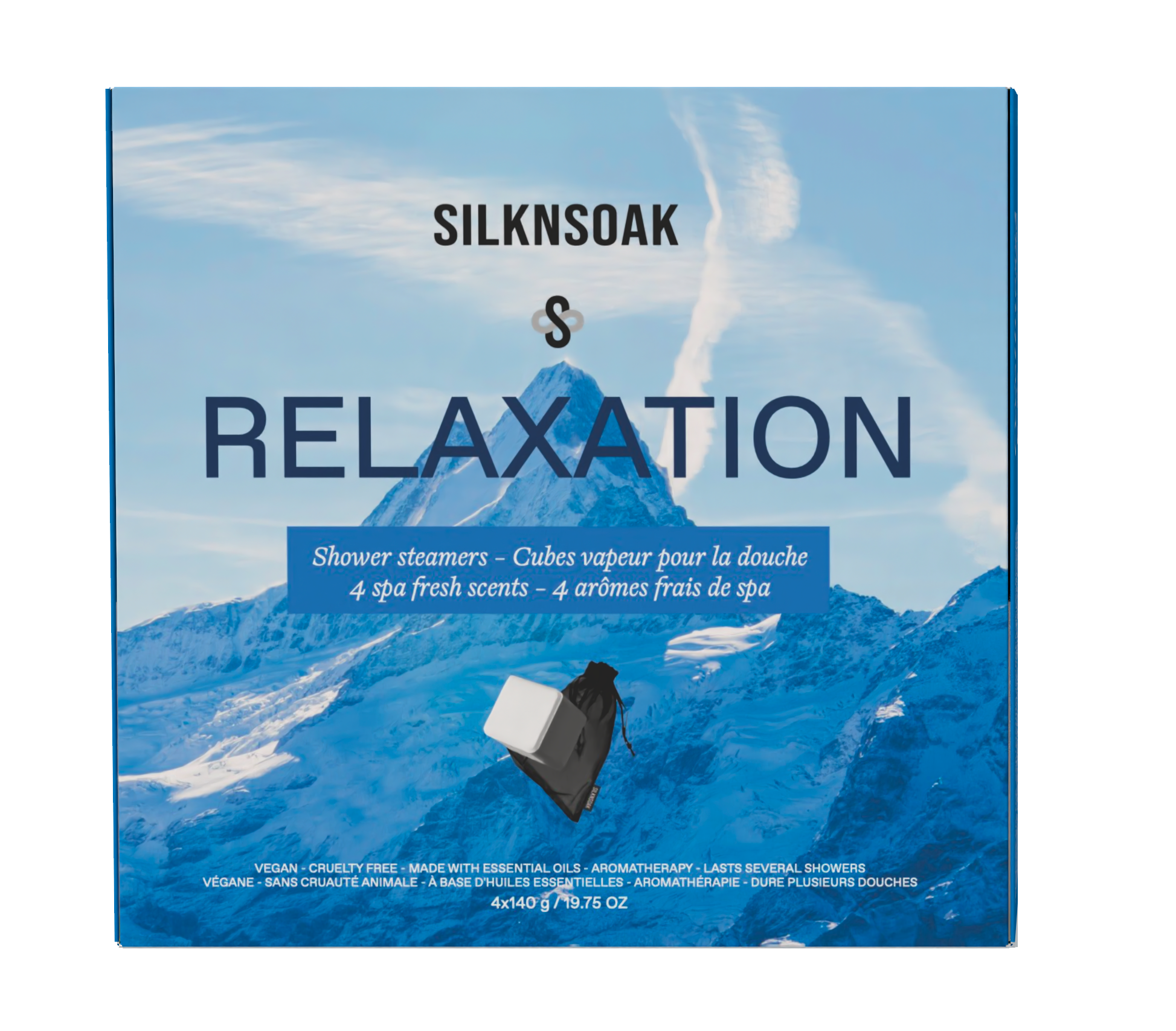 Ensemble 4 cubes vapeur de douche - Relaxation