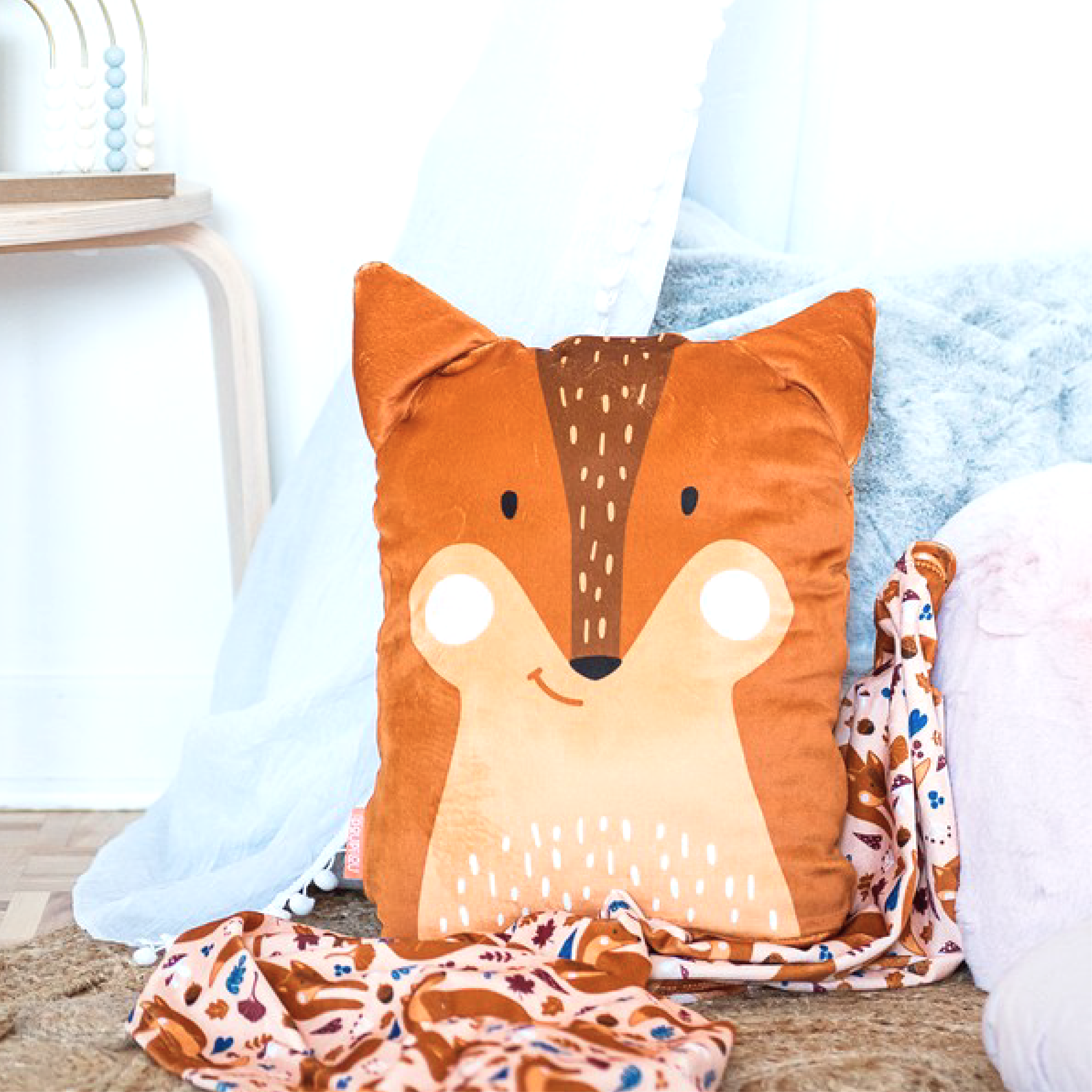 Ensemble Peluche Couverture 3 en 1 - Renard