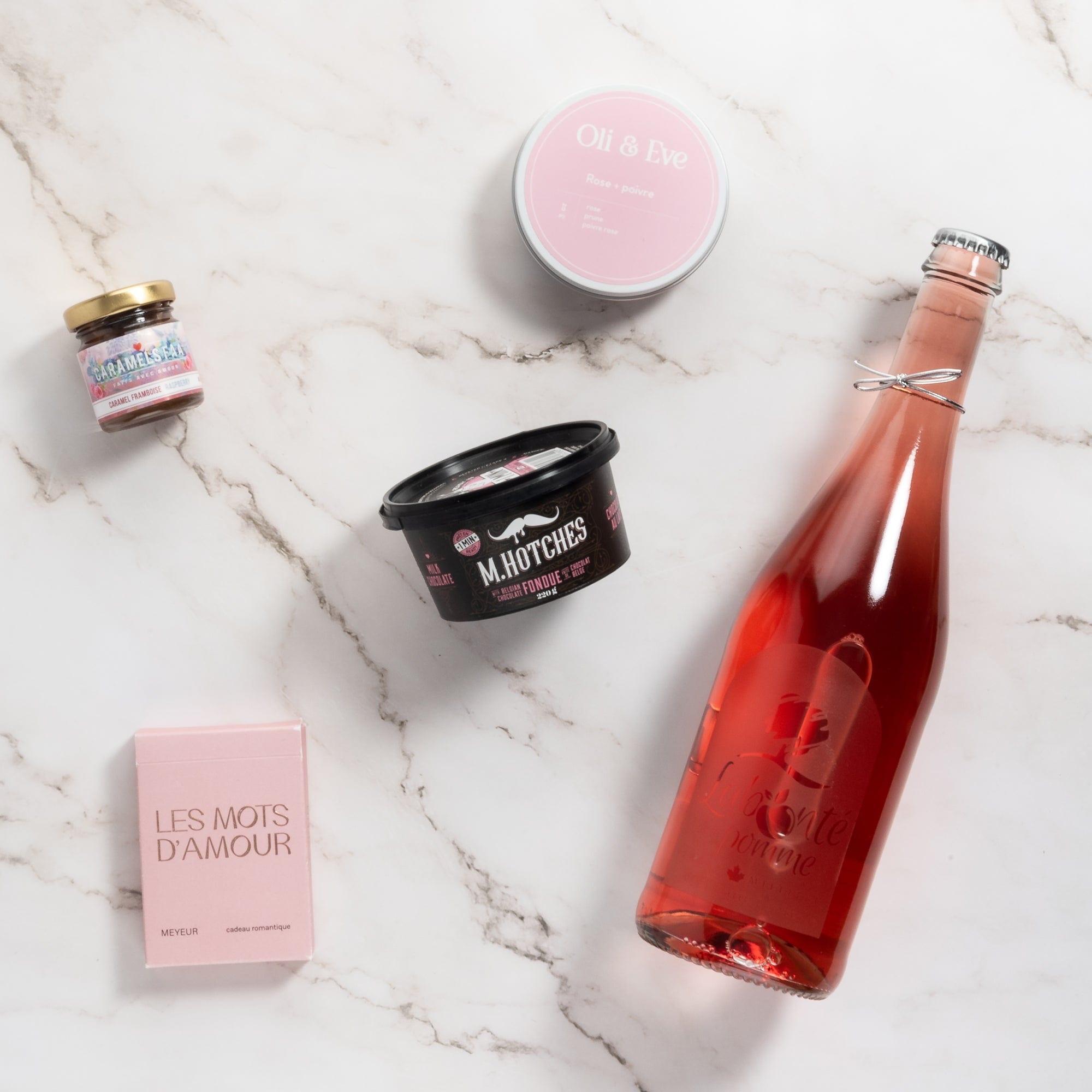 Ensemble cadeau soirée romantique