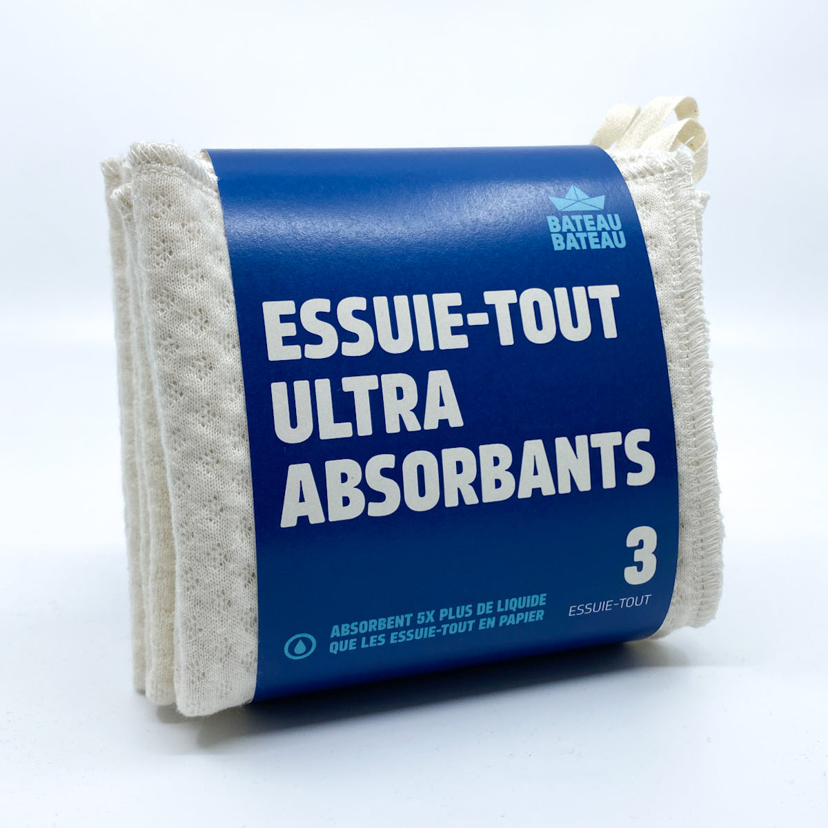Essuie-tout lavables ultra absorbants - 3 unités