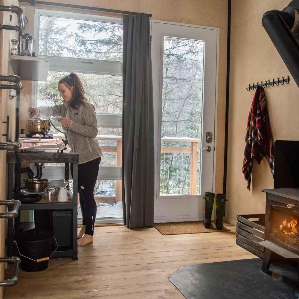 Un crédit pour un séjour dans une cabine pour 2 personnes - Laö Cabines