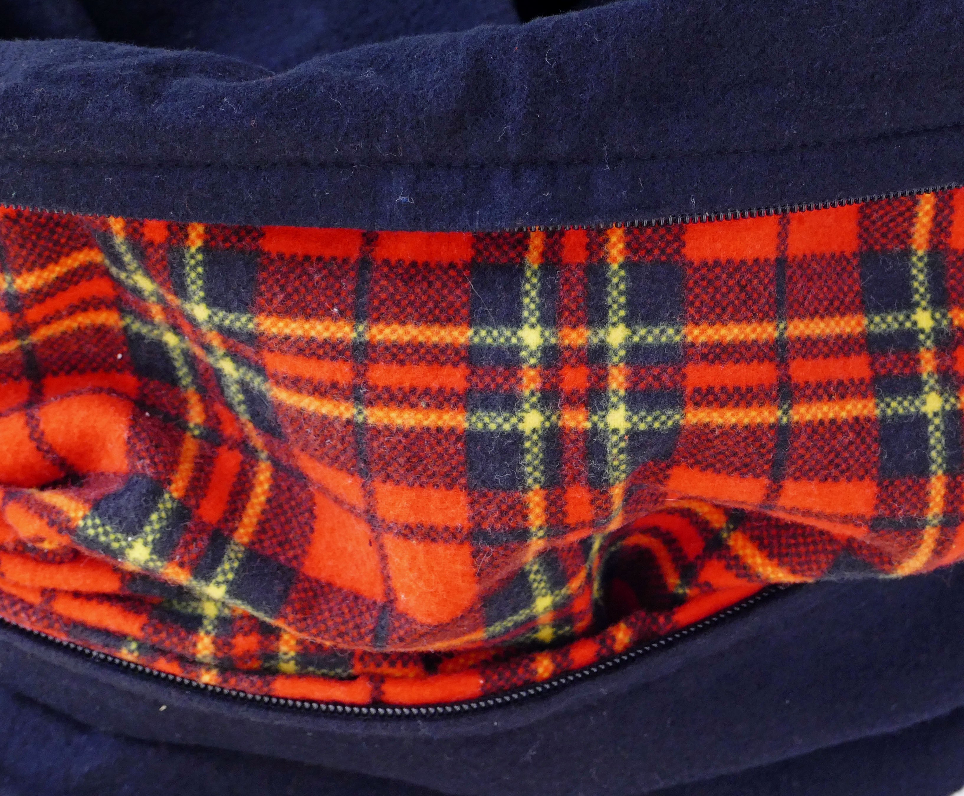 Foulard d'hiver en flanelle noire