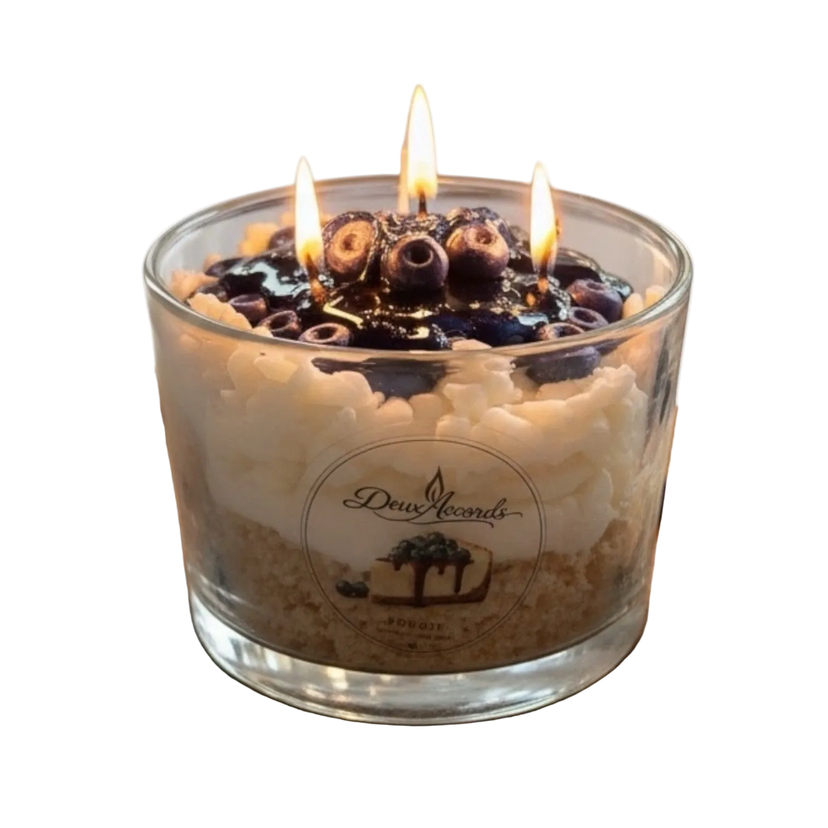 Gâteau au fromage et bleuets