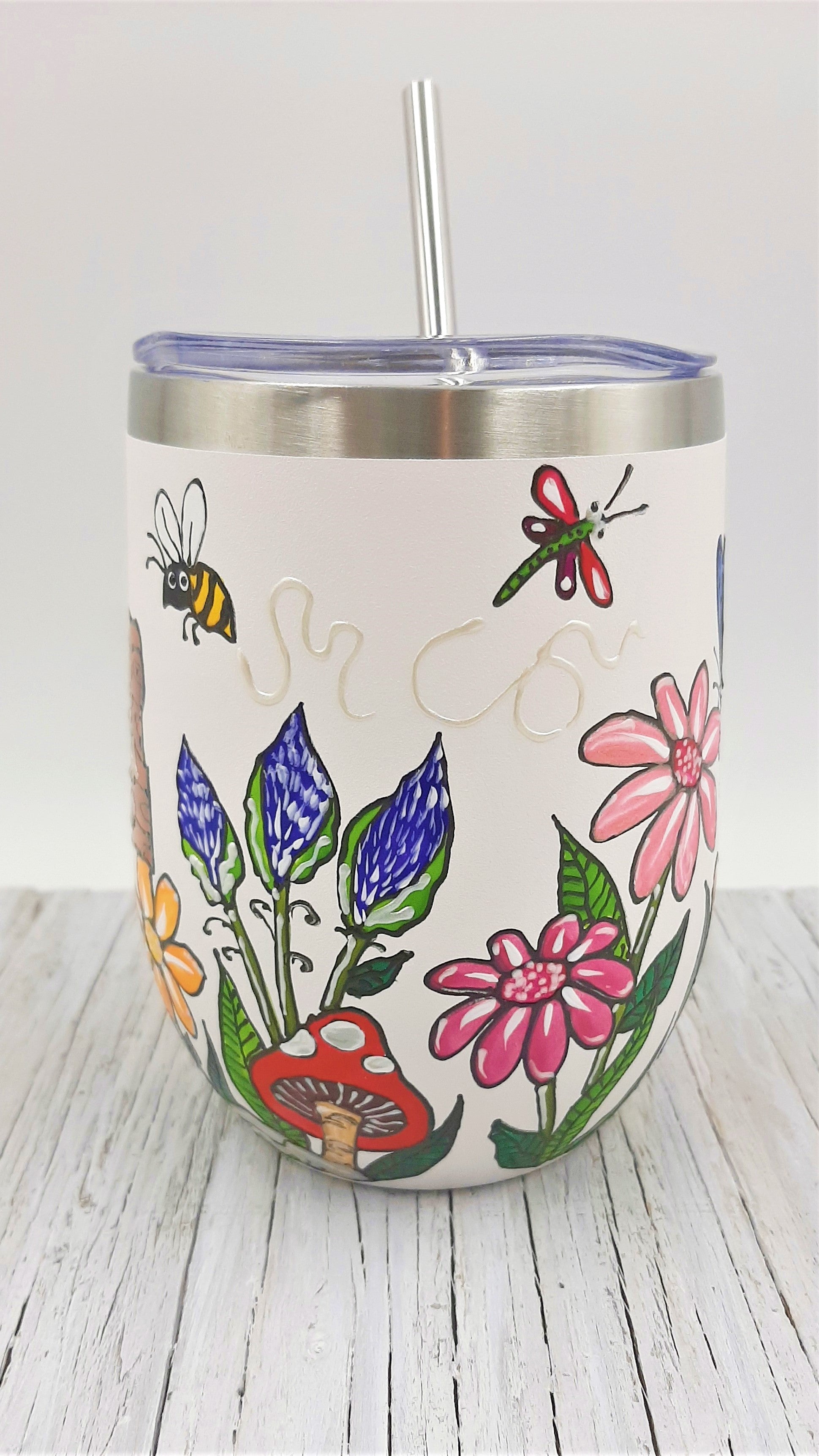 Gobelet isotherme blanc éducatrice Merci de m'aider à grandir, 12 onces (355ml)