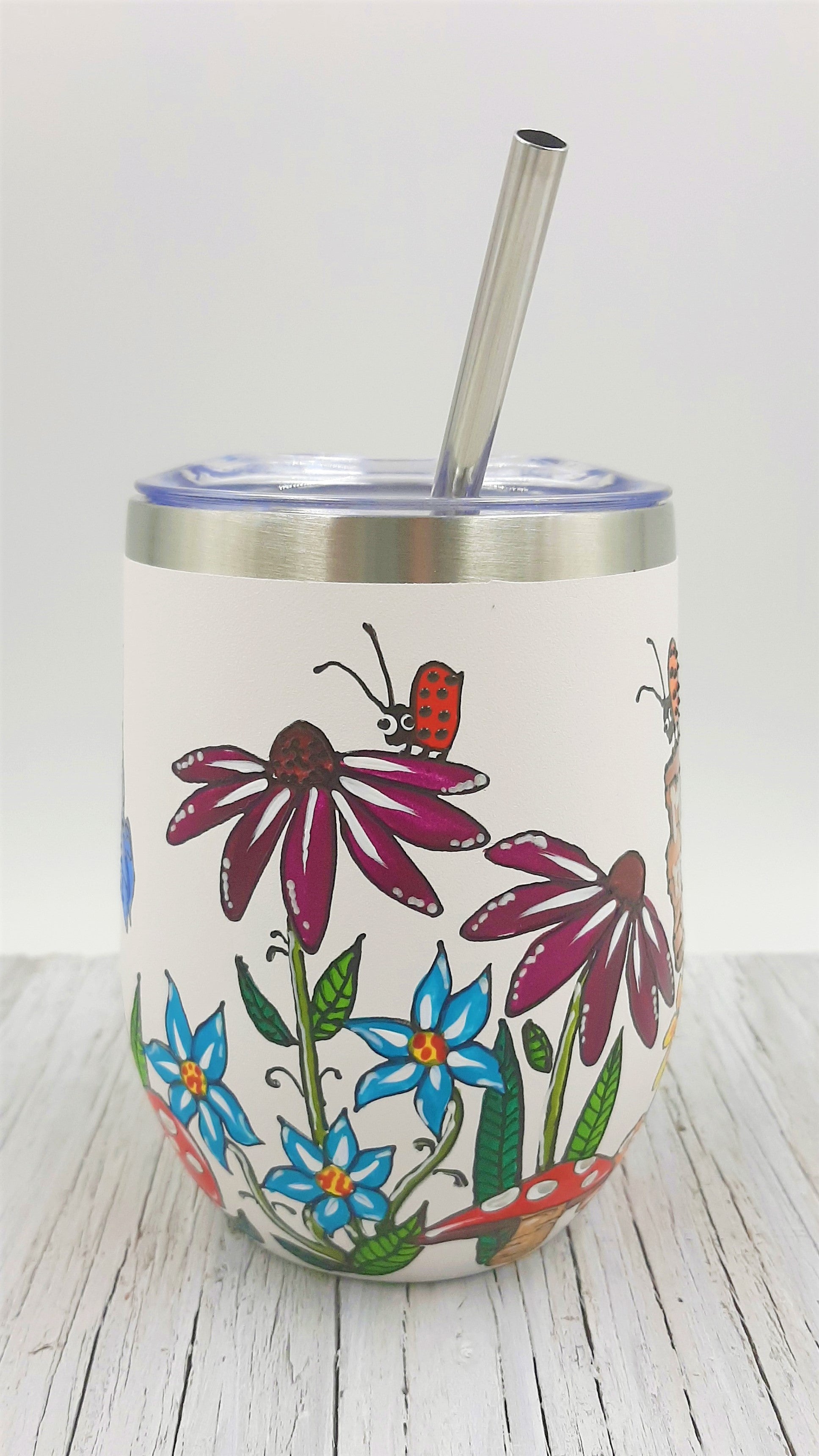 Gobelet isotherme blanc éducatrice Merci de m'aider à grandir, 12 onces (355ml)