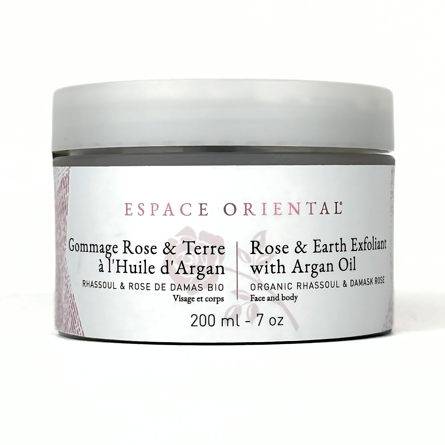 Gommage Rose et Terre à l'huile d'argan biologique