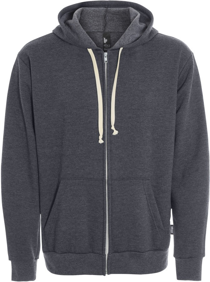 Hooded and zip-up fleece