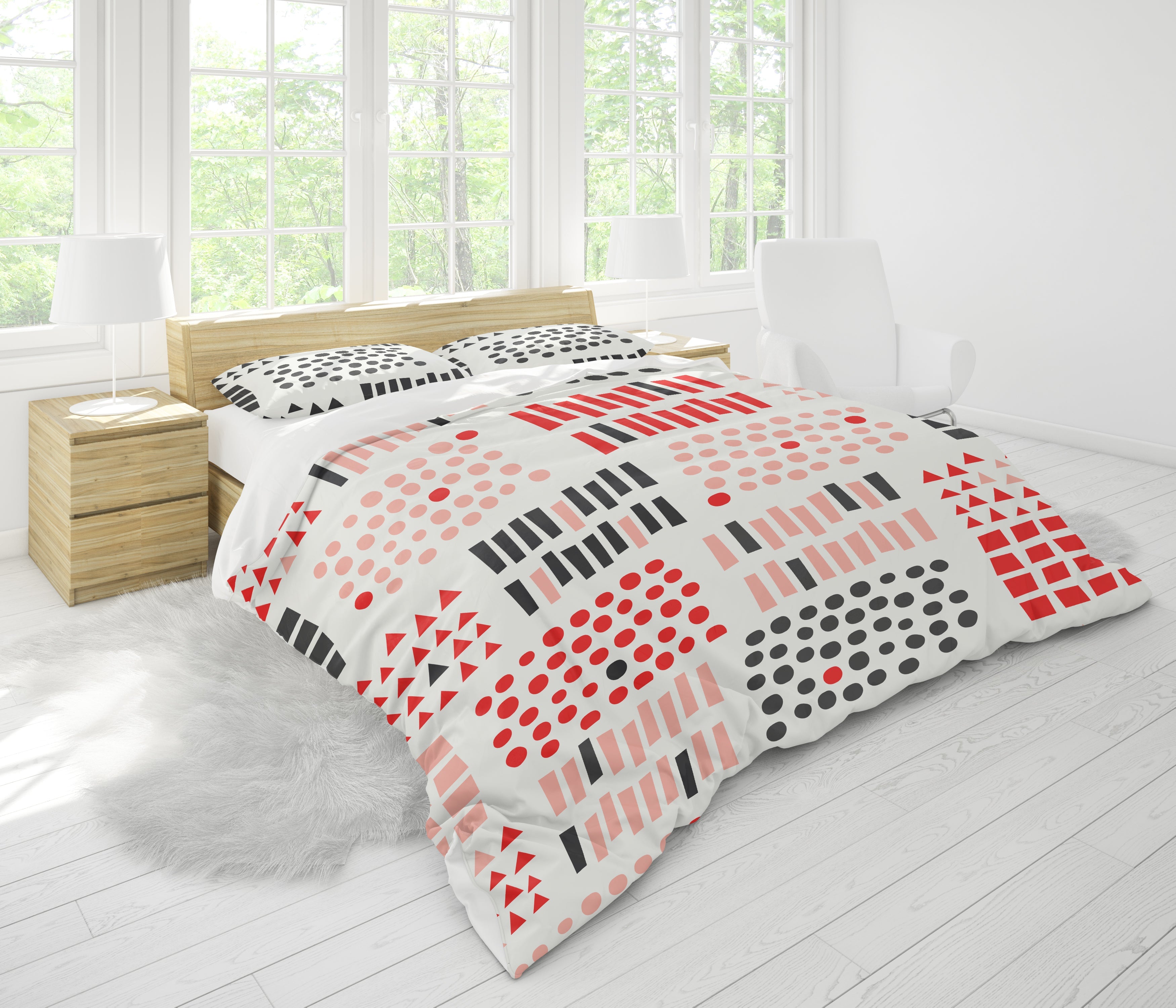 Housse de couette en galets et pierres