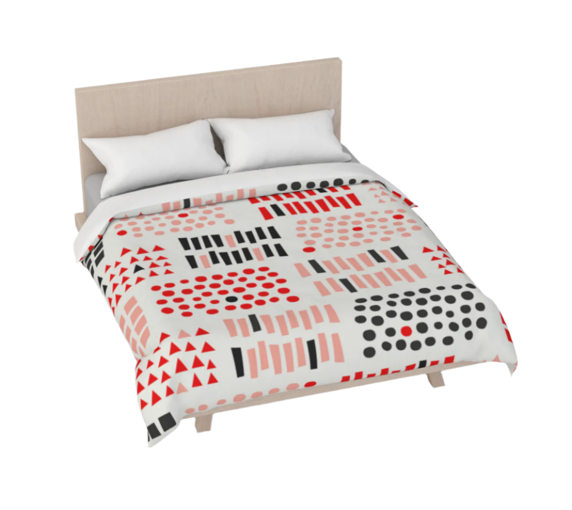 Housse de couette en galets et pierres