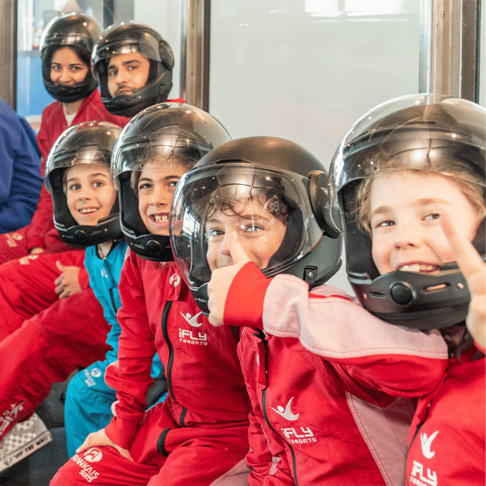 Indoor group freefall experience, 10 flights to share (2 to 5 people maximum) - iFLY Montreal