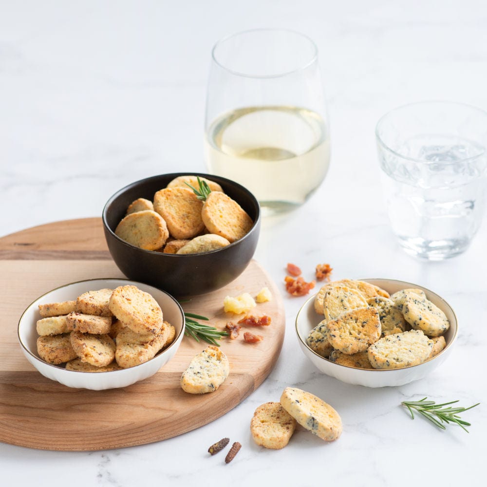 Boîte de p'tits sablés parmesan