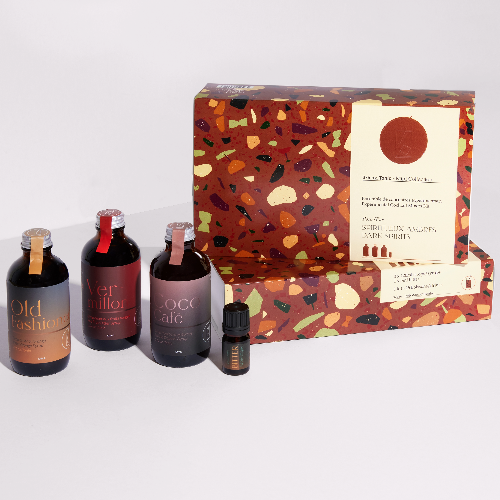 Kit mini sirop cocktail - Collection Ambrée