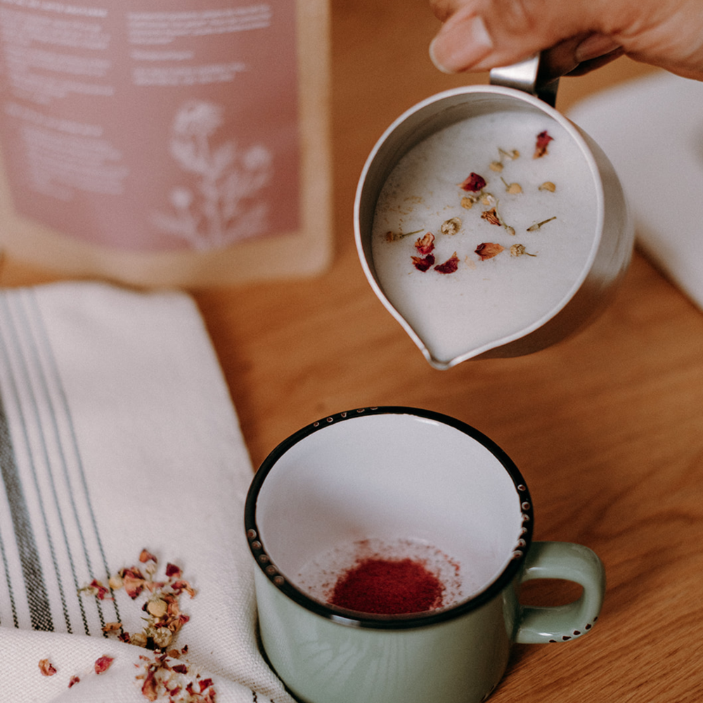 Latté nocturne rose - Rose et Camomille