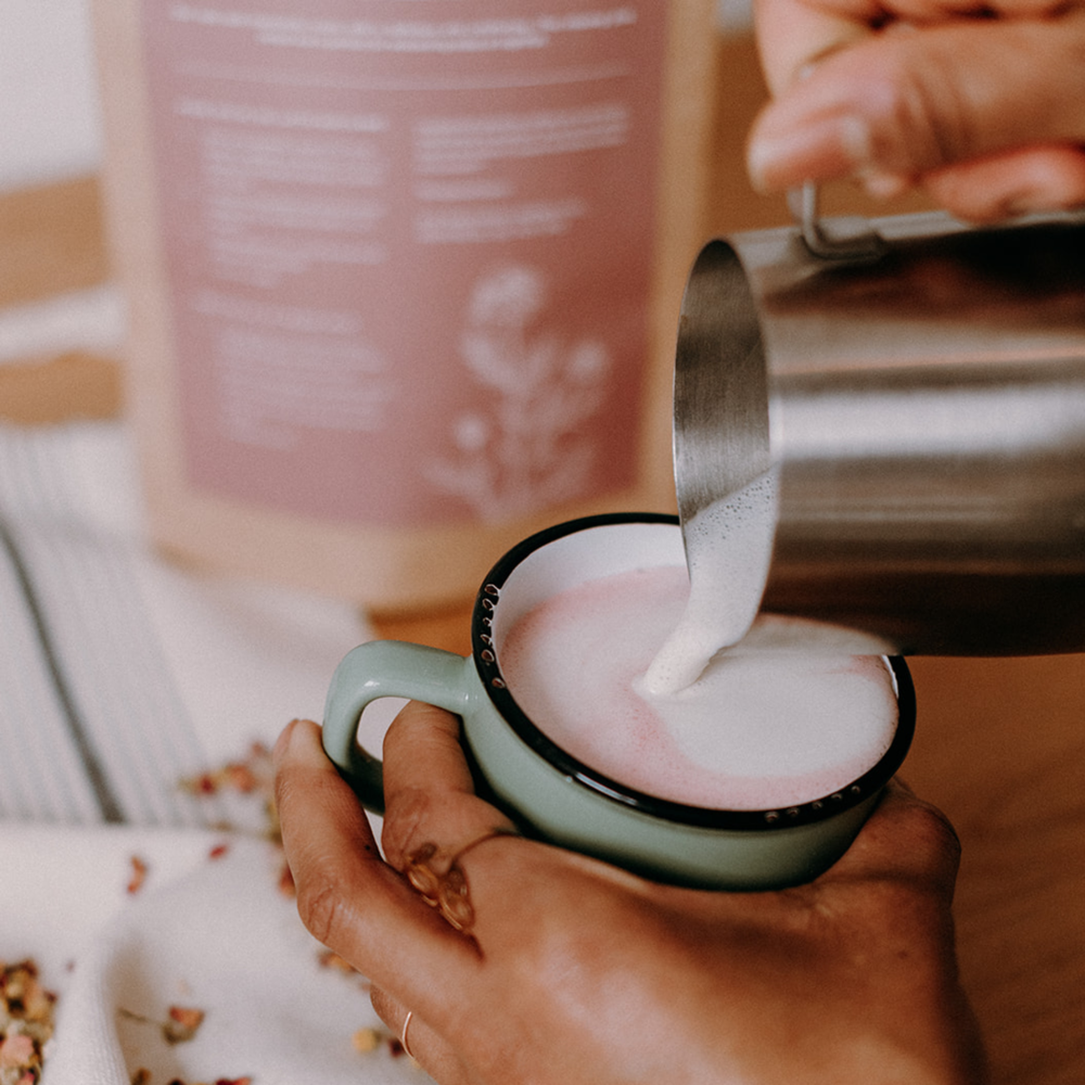 Latté nocturne rose - Rose et Camomille